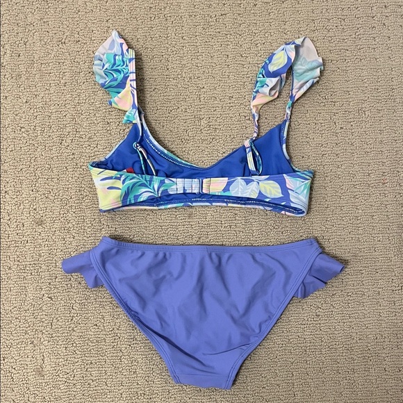 No Boundaries Multicolor Ruffle Bikini - Picture 2 of 3